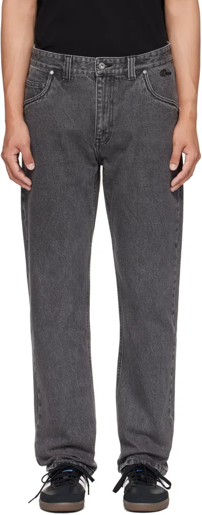 Dime Black Straight Jeans