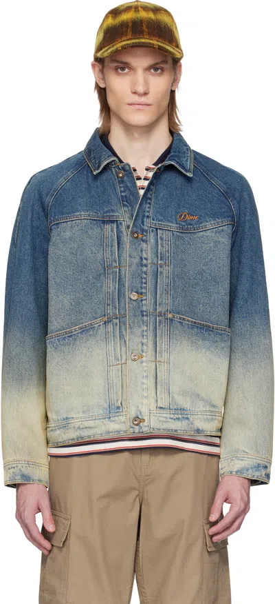 DIME BLUE FADED DENIM JACKET