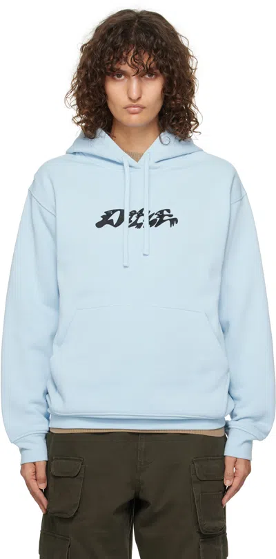 Dime Blue Happy Hoodie In Stone Ice