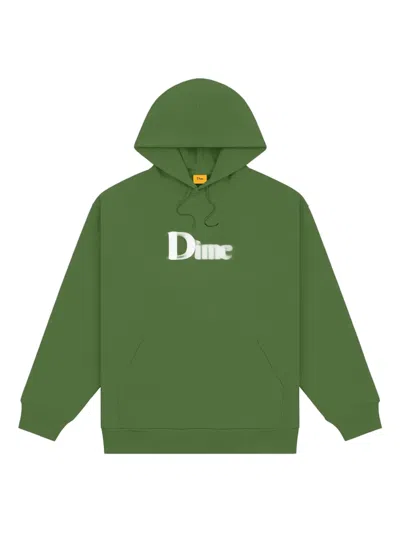 Dime Blurry Hoodie In Green