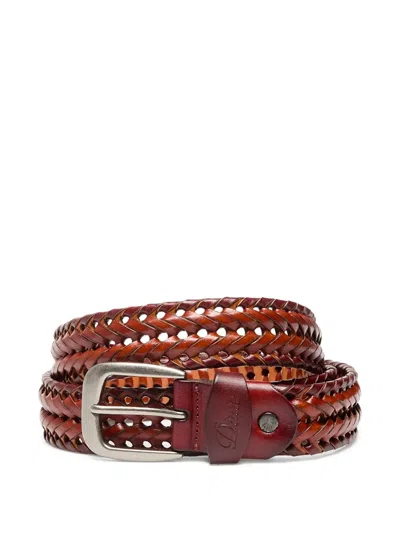 Dime Braided Belt In Red