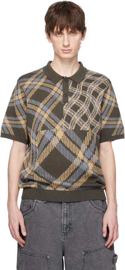 Dime Brown Antique Polo In Brown Multi