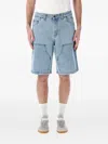 Dime Carpenter Denim Shorts In Blue