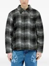 Dime Check-pattern Overshirt In Black