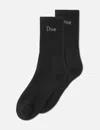 Dime Classic 2 Pack Long Socks In Black