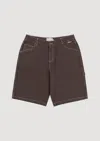 Dime Classic Denim Shorts In Brown