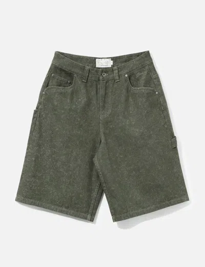 Dime Classic Denim Shorts In Green/绿色/綠色/그린/グリーン