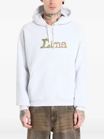 Dime Classic Craft Printed Hoodie In White