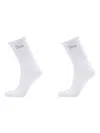 Dime Classic Long Socks (pack Of Two) In White