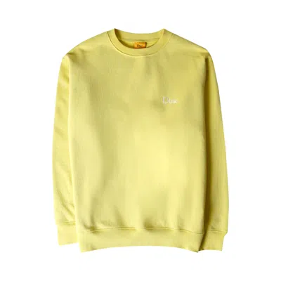 Pre-owned Dime Classic Small Logo Crewneck 'dark Neon' | Yellow | Men's Size M
