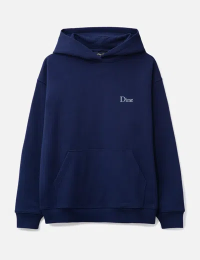Dime Classic Small Logo Hoodie In Blue