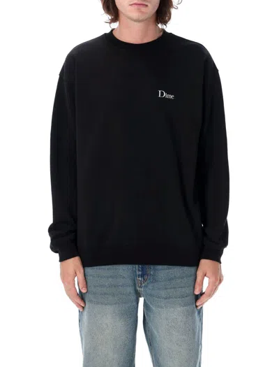 Dime Classic Small Logo Sweatshirt In Black