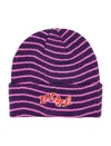 Dime College Wave Cuff Beanie In Purple