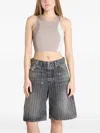 Dime Colour-block Sports Bra In Brown