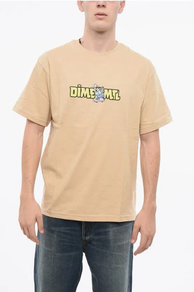 Dime Cotton Crew-neck T-shirt With Frontal Logo