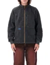 Dime Coverstich Sherpa Fleece In Charcoal