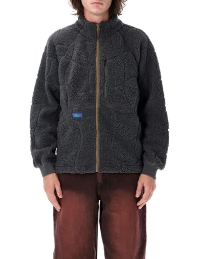 Dime Coverstich Sherpa Fleece In Grey