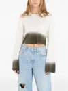 Dime Cropped Long-sleeve Top In Multi