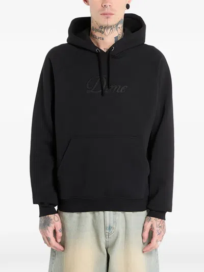 Dime Cursive Hooded Sweater In Multi