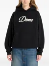 Dime Cursive Logo Hoodie In Black