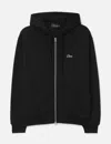 Dime Cursive Zip Hoodie In Black