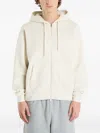 Dime Cursive Zip-up Hoodie In Neutral