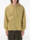 Dime Cursive Zip-up Hoodie In Yellow