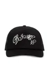 Dime Fighter Embroidered Mesh Trucker Cap In Black