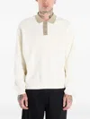 Dime French-terry Rugby Polo Shirt In Neutral