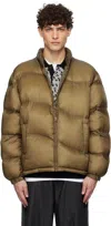 Dime Gold Classic Ripstop Puffer Jacket In Gold