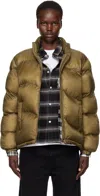 Dime Gold Classic Ripstop Puffer Jacket In Gold