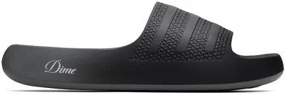 Dime Gray Adidas Originals Edition Ayoon Sandals In Core Black / Vista G