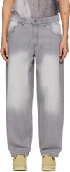 Dime Gray Classic Baggy Jeans In Sandblaster Gray