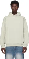 Dime Gray Cursive Small Logo Hoodie In Neutral