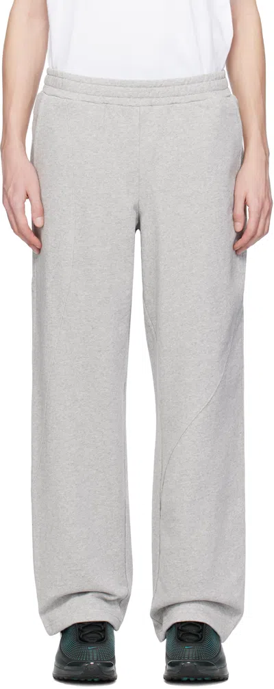 Dime Gray Cyclone French Terry Sweatpants In Heather Gray