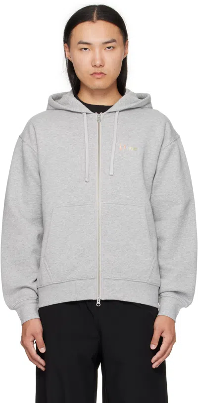 Dime Gray Friends Zip Hoodie