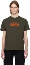 Dime Gray Globe T-shirt In Vintage Black