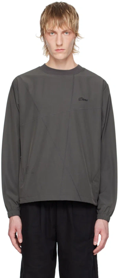 Dime Gray Tech Sweatshirt In Charcoal