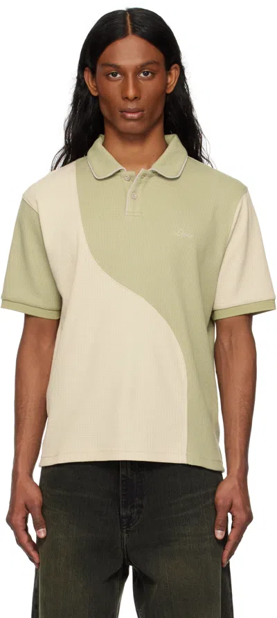 Dime Waffle Polo T-shirt In Green