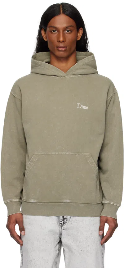 Dime Green Classic French Terry Hoodie