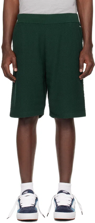 Dime Green Wave Shorts In Forest