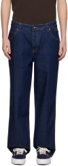 Dime Indigo Classic Relaxed Jeans In Indigo