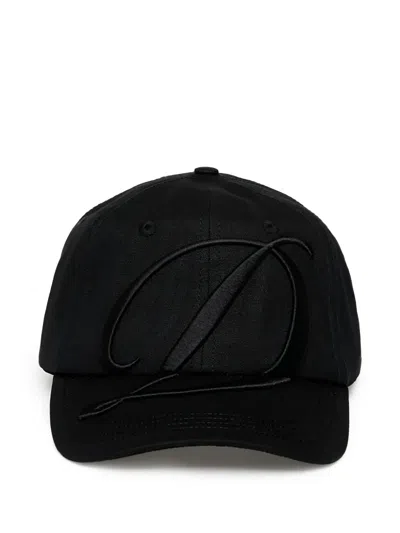 Dime Logo Cotton Baseball Cap In Black