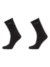 Dime Logo-detail Socks (pack Of Two) In Black