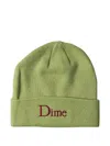 Dime Logo-embroidered Beanie In Green