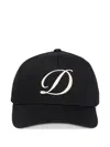 Dime Logo-embroidered Cap In Black