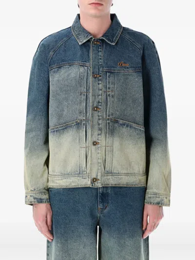DIME LOGO-EMBROIDERED DENIM JACKET