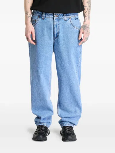 Dime Logo-patch Jeans In Blue