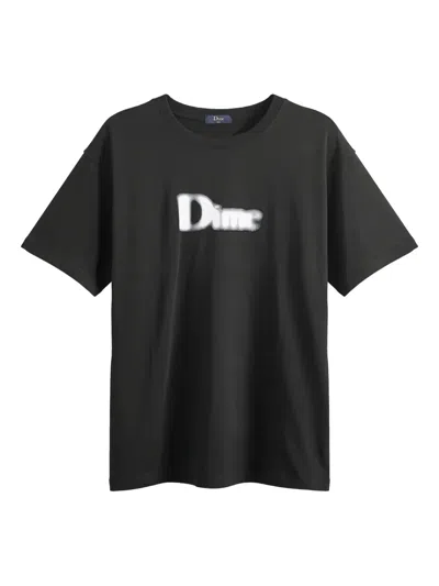 Dime Logo T-shirt In Black