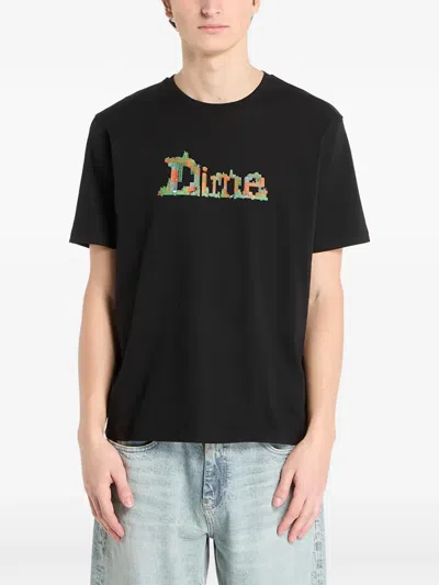 Dime Logo T-shirt In Black